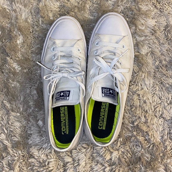 converse with lunarlon white